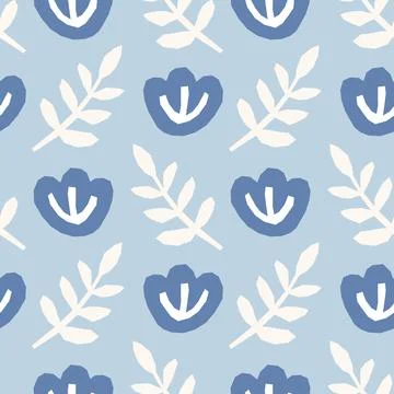 Cute trendy seamless pattern with abstract collage of organic shapes Illustrazione stock
