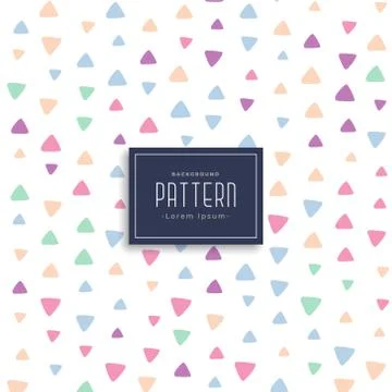 Cute triangle patterns vector background Stock Illustration