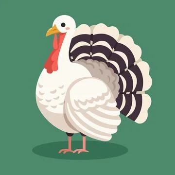 Cute turkey vector illustration Stock Illustration