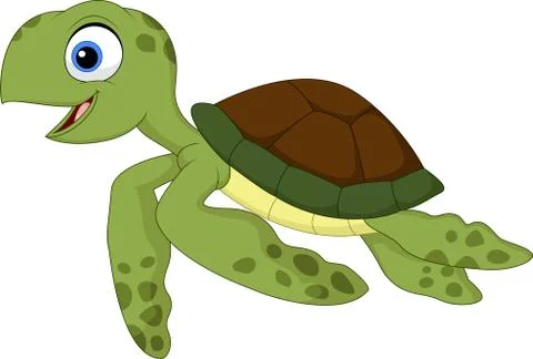 Cute turtle cartoon Illustrazione stock