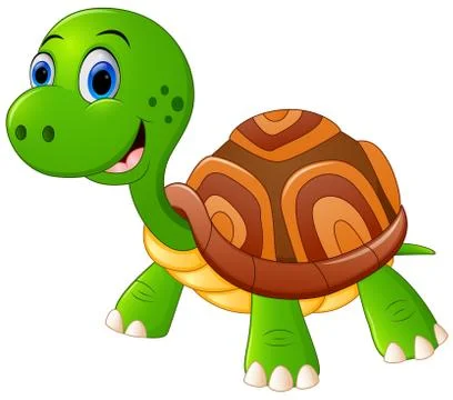 Cute turtle cartoon standing イラスト素材