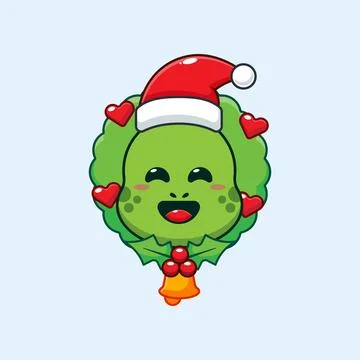 Cute turtle in christmas day. Stock Illustration
