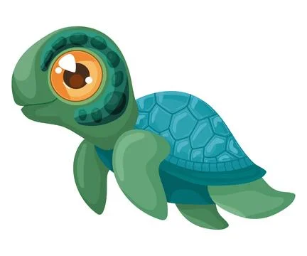 Cute turtle design Illustrazione stock