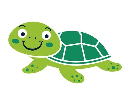 Cute turtle icon. Stock Illustration