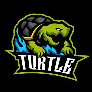 Cute turtle mascot vector drawing Stock Illustration