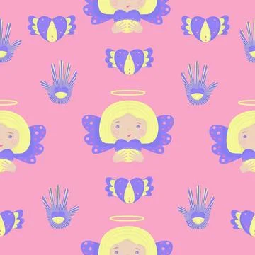 Cute Ukrainian seamless pattern Stock Illustration