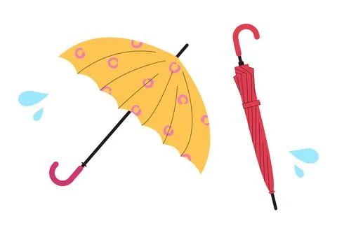 Cute umbrella Stock Illustration