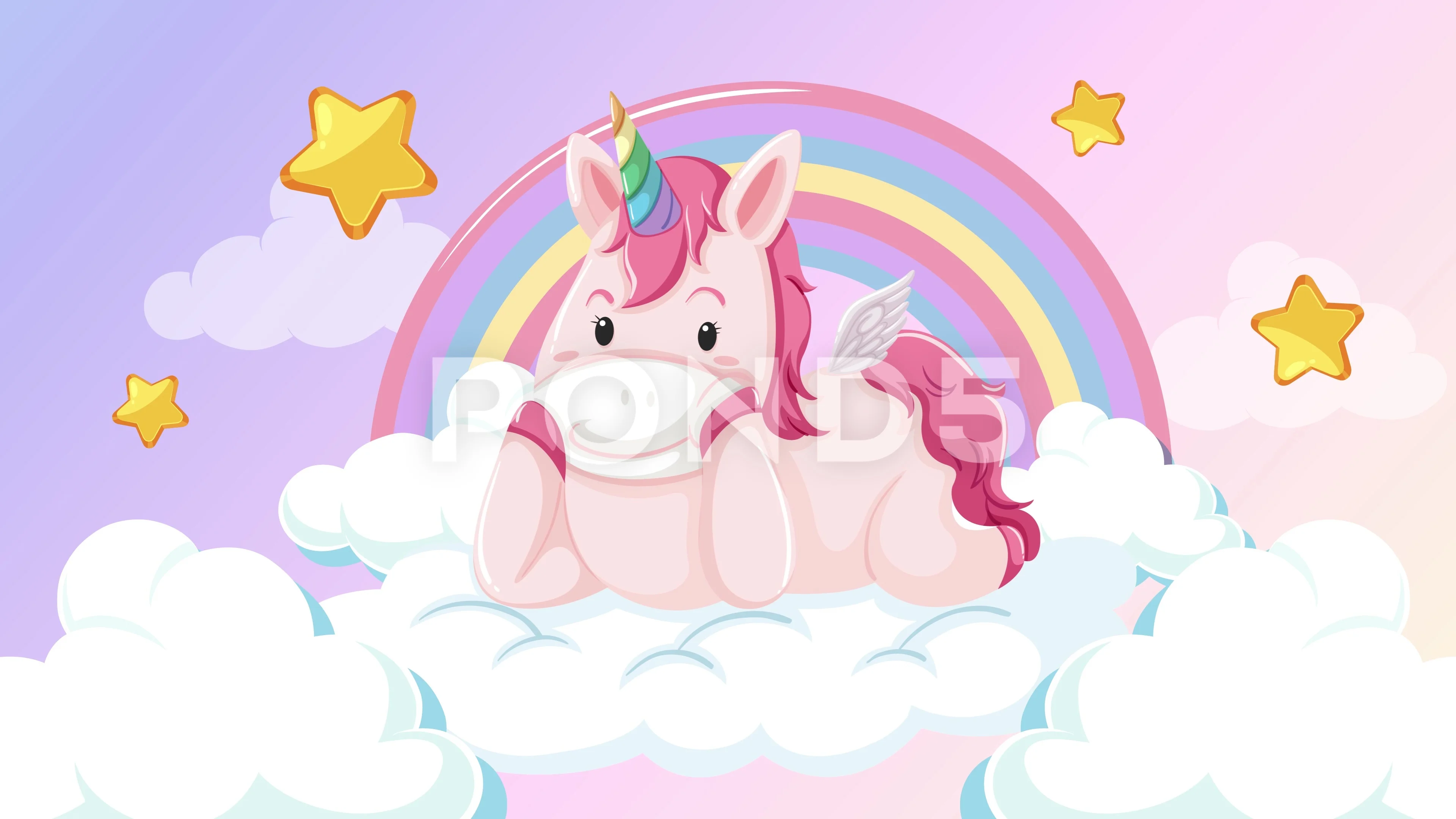 Unicorn art, clouds, joy, setup, mermaids, sky, flying, copy space