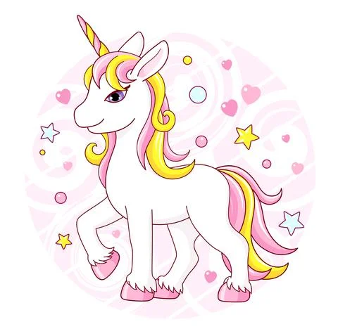 Cute unicorn Stock Illustration