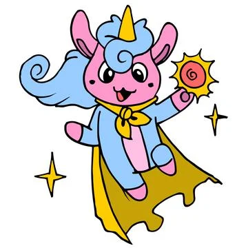 Cute unicorn pony Stock Illustration