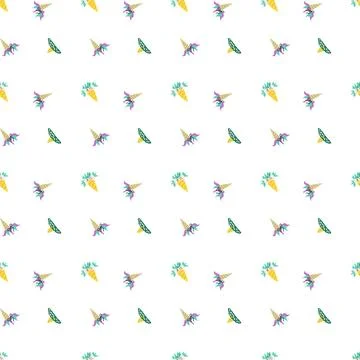 Cute unicorn seamless pattern for textile. Childish magic background. Stock Illustration