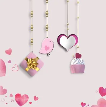 Cute Valentine's card Stock Illustration