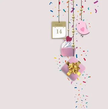 Cute Valentine's card Stock Illustration