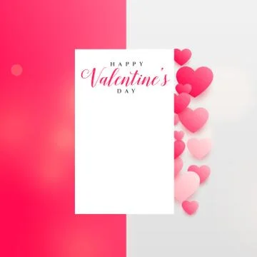 Cute valentine's day background design Stock Illustration