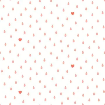 Cute Valentines day seamless pattern Illustrazione stock