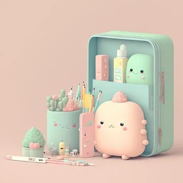 Cute Valentine's or wedding background. Valentine's Day concept in pastel color. Stock Illustration