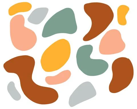 Cute vector abstract shape, boho nursery clipart. Stock Illustration