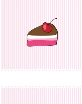 Cute vector background with small cupcake Stock-Illustration