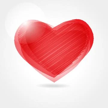 Cute vector background with vintage hearts Stock Illustration
