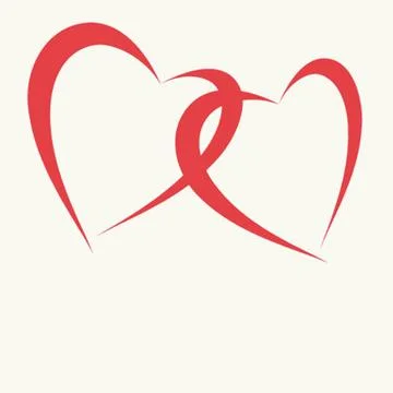 Cute vector background with vintage hearts Illustrazione stock
