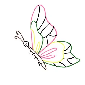 Cute vector icon in outline style Stockillustratie