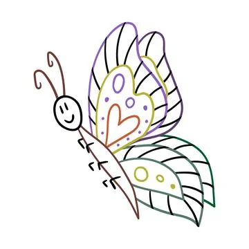 Cute vector icon in outline style Stock Illustration