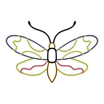Cute vector icon in outline style Stock Illustration