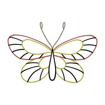 Cute vector icon in outline style Stock Illustration