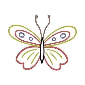 Cute vector icon in outline style Stock Illustration