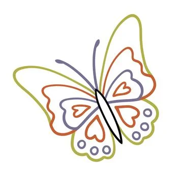 Cute vector icon in outline style Stock Illustration