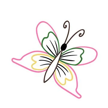 Cute vector icon in outline style Stock Illustration