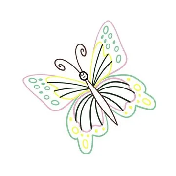Cute vector icon in outline style Stock Illustration