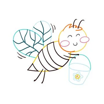 Cute vector icon in outline style Stock Illustration