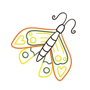 Cute vector icon in outline style Illustrazione stock