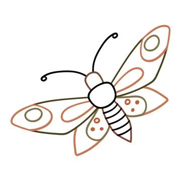 Cute vector icon in outline style Stock Illustration