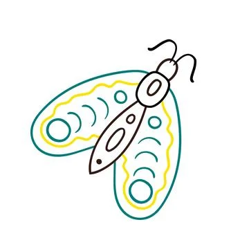 Cute vector icon in outline style Stock Illustration
