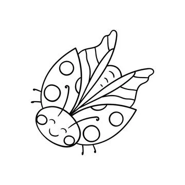 Cute vector icon in outline style Stock Illustration