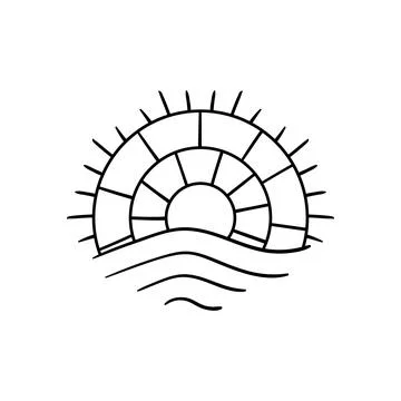 Cute vector icon in outline style Stock Illustration