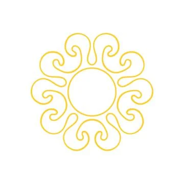 Cute vector icon in outline style Stock Illustration