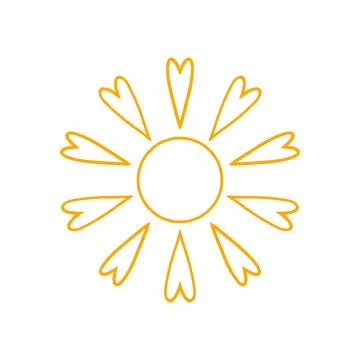 Cute vector icon in outline style Stock Illustration