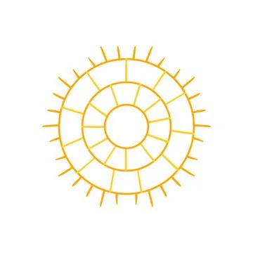 Cute vector icon in outline style Stock Illustration