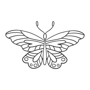 Cute vector icon in outline style Stock Illustration