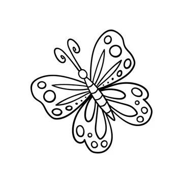 Cute vector icon in outline style Stock Illustration