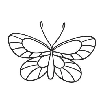 Cute vector icon in outline style Stock Illustration
