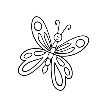 Cute vector icon in outline style Stock Illustration