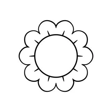 Cute vector icon in outline style Stock Illustration