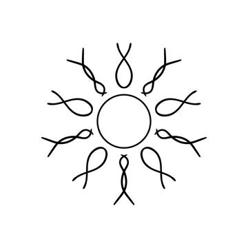 Cute vector icon in outline style Stock Illustration