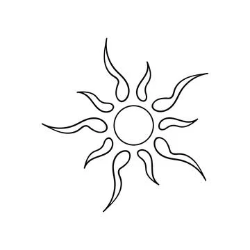 Cute vector icon in outline style Stock Illustration