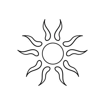 Cute vector icon in outline style Stock Illustration