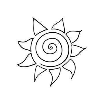 Cute vector icon in outline style Stock Illustration